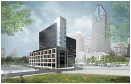 Artist's rendering of the next-generation data centre that is under construction in downtown Montral.